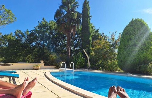 Blanquefort-sur-Briolance Villa | Wonderful private villa with WIFI, A/C, private pool, TV, terrace, pets allowed and parking