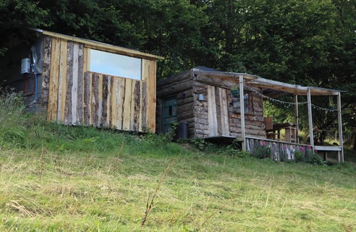 Abergele RV Rental | Wood Cabin & 4 Large Bell Tents - Hapus Hideaway