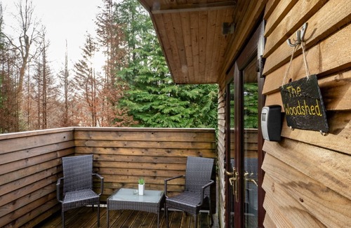 Corpach Ski Chalet | Woodshed Pod - a garden pod that sleeps 2 guests in 1 bedroom