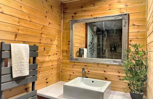 Llanybri Ski Chalet | Wren 8-Hot Tub-Woodland Lodges-St Clears-Carmarthen-Tenby