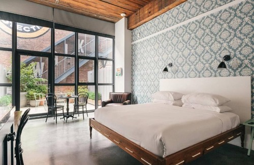 Williamsburg Hotel | Wythe Hotel | Brooklyn Terrace with Views of Manhattan
