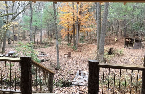 Mineral Bluff RV Rental | Your Toccoa River Cove! 12 acre private campsite with Adirondack shelter