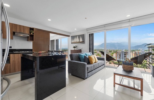 Fluvial Vallarta Apartment | Zoho Skies 1 BDR, 1 Bath, with parking