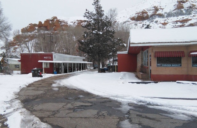 1960's roadside motel in mountain country, Summit County, Utah near Park City