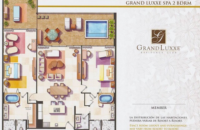 2 BR Grand Luxxe Residence Club Platinum member A+ Spa Tower accommodations!