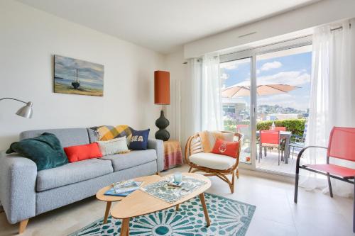 25m de la plage, vue mer, appartement pour 4