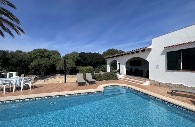 450m. from Es Caló Blanc! Menorquin Villa with Pool and Garden; Cap den Font.