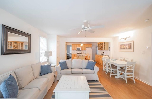 5 houses from the beach! This charming first floor unit offers the ultimate coastal living experience!