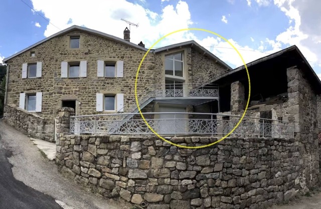 5-person gîte in a typical Ardèche stone house.