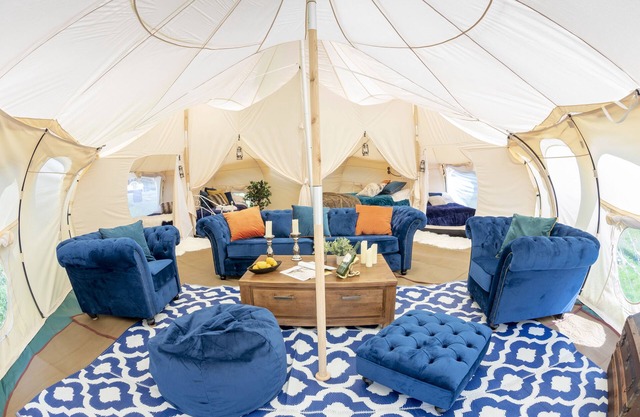 8-Bed Lotus Belle Mahal Tent in The Wye Valley