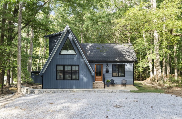 A-FRAME Lake Cabin. Brand NEW HOME. Mid Century Modern