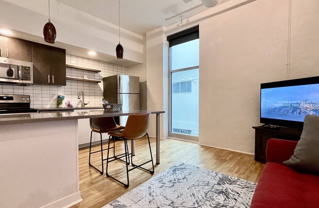 A historic 700 square foot Atrium loft in the heart of the Old Market