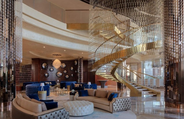 A modern luxurious 3 bedroom apartment with Buri Khalifa view at Paramount Hotel