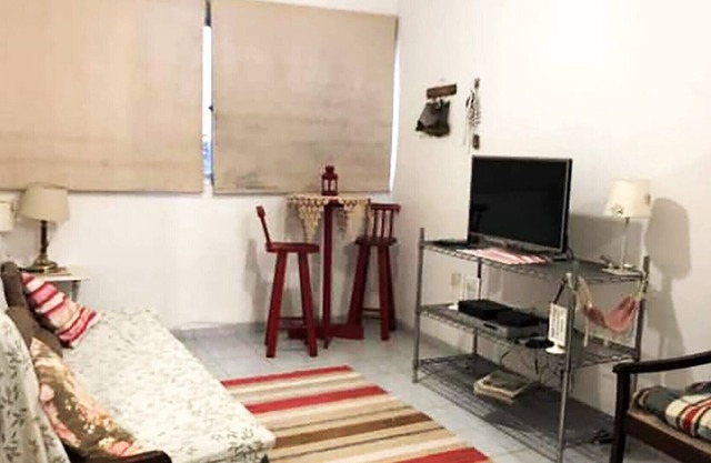Apartamento à beira-mar com Wi-Fi em Santos/SP