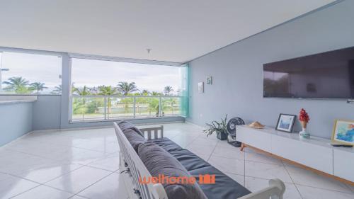 Apartamento em Bertioga com vista para o mar