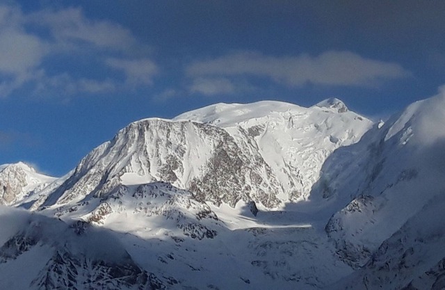 Apartment facing Mont Blanc, ski-in ski-out