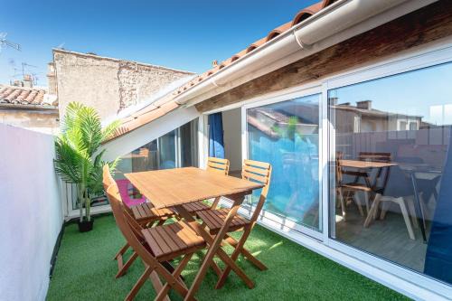 Appartement terrasse Duplex climatisé au cœur de Beziers