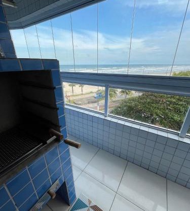 Apto Varanda Gourmet, Vista Mar, Churrasqueira- wi fi 2 Tvs