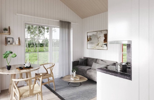 Attefallshus Begonian, an elegant and cozy accommodation for relaxation & work.
