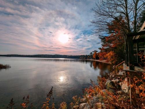 Back of the Moon Lakefront Camp family watersports fire pit 1 dog beach sleeps 8