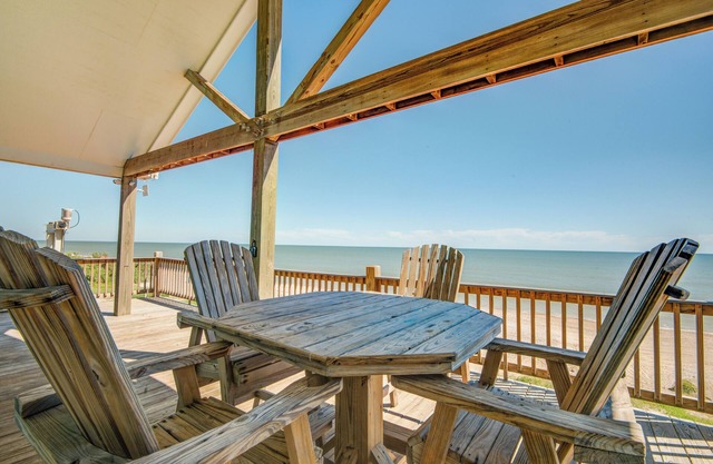 Beachfront Gilchrist Getaway, Steps to the sand!