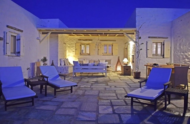Beachfront villa with stunning sea view .