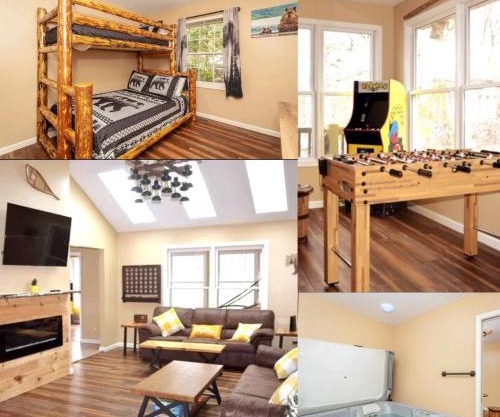 Bear Cabin-3 BR 2 Bath with Indoor Hot tub-one level-Pool Pass-Pet welcome