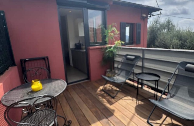 Beautiful air-conditioned 2-room apartment 33 m2 with terrace