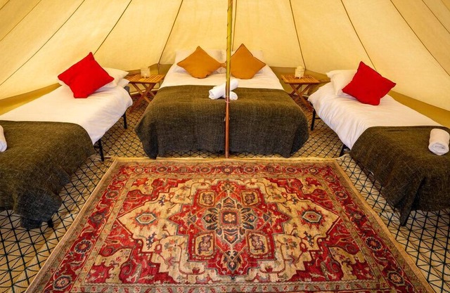 Beautiful Bell Tent with Shared Bathroom