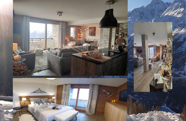 BEAUTIFUL HIGH STAND APART IN LA ROSIERE 5 ROOMS 10 PERS THE FOOT OF THE SLOPES