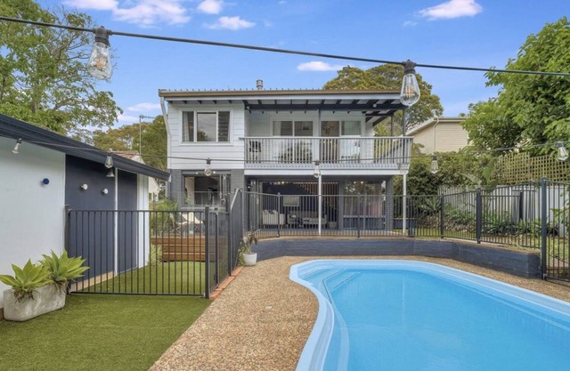 Beautiful, leafy 3 bed/3 bath Newcastle home with pool