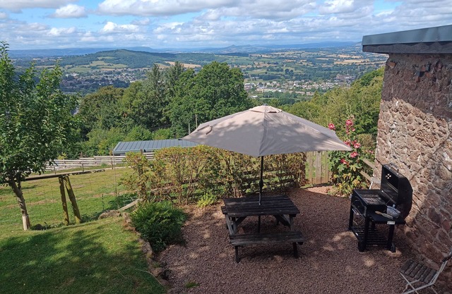 Beautifully converted stone barn with amazing views towards the black mountains
