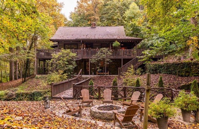 Blackberry Creek Cabin - Updated Creekside Haven with Fire Pit and Swimming Holes