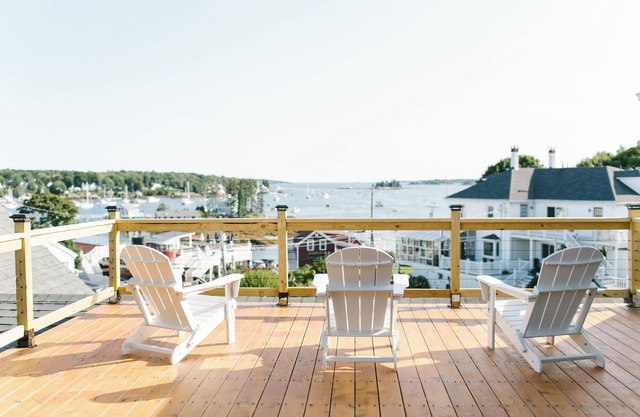Boothbay Harbor 2 Room King Suite - Room 2 at Greenleaf Inn - Balcony, Harbor Views, Fireplace
