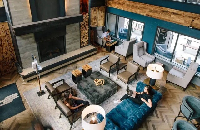 Breck Hotel Room | King Bed & Relaxing Lounge