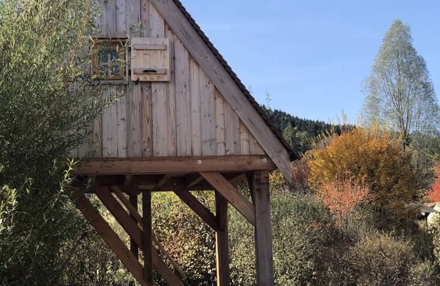 Camping Ecologique la Roche d'Ully* - Chalet on stilts Le Grenier Blochet 1 room 4 people