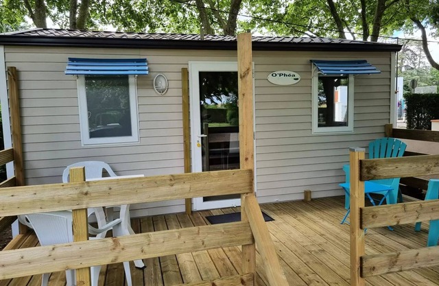 Camping le Moulin du Roy * - Ophéa mobile home - 1 bedroom - 18m² - 2 to 3 people - 2 people. included in the price
