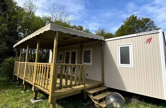 Camping maeva Escapades La Clairière * - Mobile Home Premium+ 3 Rooms 4 People Air Conditioned + TV