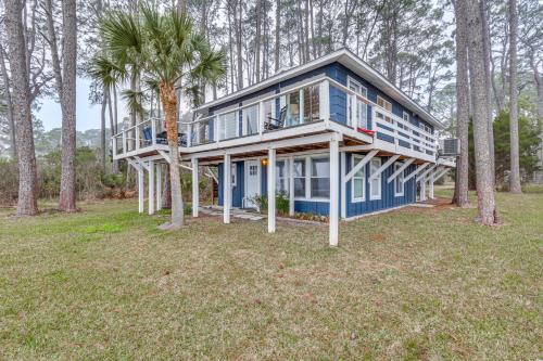 Carrabelle Retreat with Boat Dock and Views of Gulf!