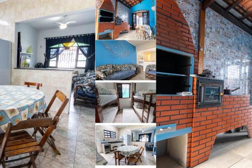 Casa azul, 2 quadras praia-wifi-garagem -churrasqueira e fogão a lenha - Aceita Caes -Caiçara-Praia Grande