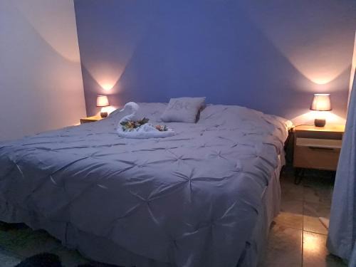Casa vista de luna