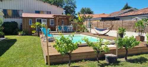 Chalet de jardin, piscine