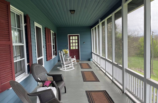 Charming 1800s Farmhouse on 47 Acres — Riverfront w/Views, Hot Tub, Pet-Friendly