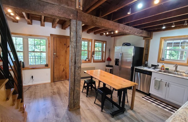 Charming cabin nestled deep in the woods, great for a peaceful getaway