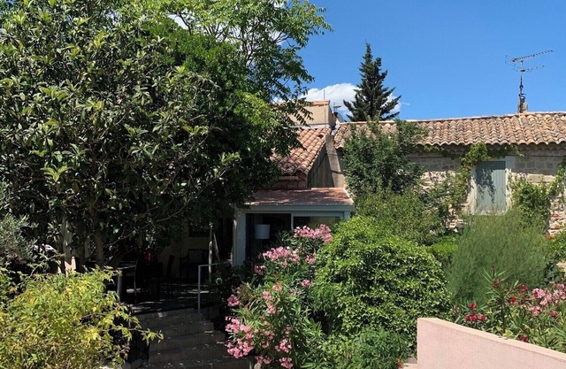 Charming old village house, very quiet, wooded garden, sleeps 4.