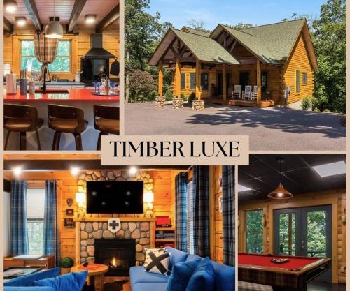 Chic Designer Log Cabin Hot Tub Pool Tabledecks