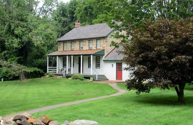 Circa 1790 Stone Farmhouse on 10 acres of your own Private Green Space