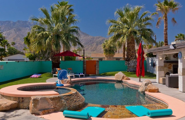 Coachella casa with pool, putting green, & outdoor fireplace - dog-friendly