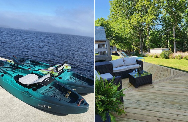 Coastal 4bdrm/3bath Farmhouse with Water Access, Kayaks, Deck, Hammock, Grill