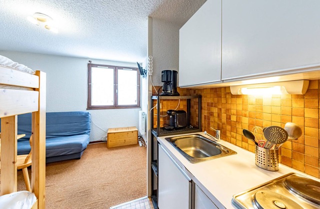 Cosy studio 19m² for 3, close to slopes and shops, Saint-François-Longchamp